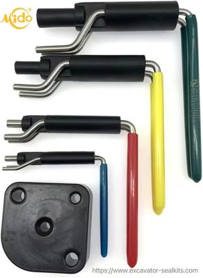Outils de scellés en caoutchouc métallique Kit d'installation de scellés hydrauliques professionnels Convient Scell Twister Durable Rod Scell Repair Kit