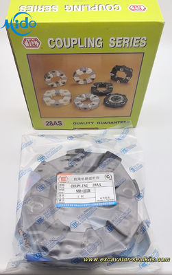 Couplings en caoutchouc Centaflex de taille standard noir pour excavatrice