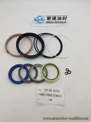 Kit de reconstruction de cylindre de direction Komatsu WA480-5 | Pièce OEM 707-99-32250 | Jeu de joints hydrauliques