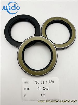 706-8J-41620 Joint d'étanchéité en caoutchouc | Kit de joints pour excavatrice à haute résistance à l'usure