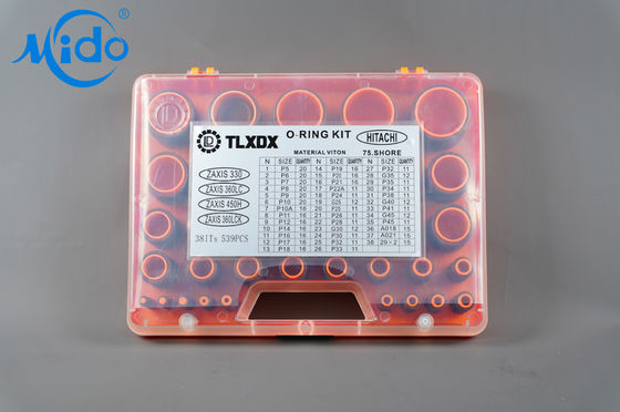 Joint circulaire en caoutchouc de joint de HITACHI FKM O RING Kit Box High Temperature Resistance